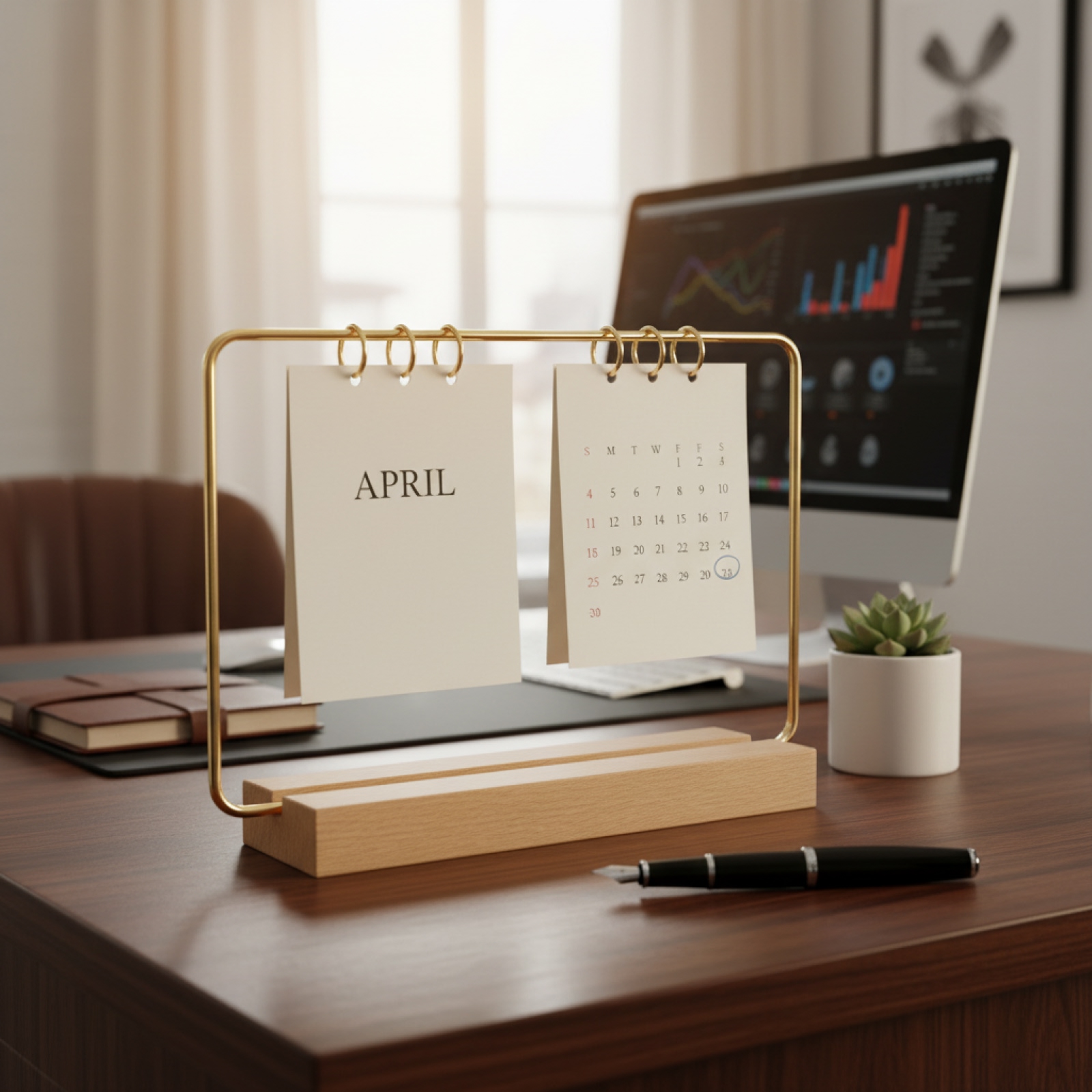 Office Tech Gadgets - Supporto per calendario con base in